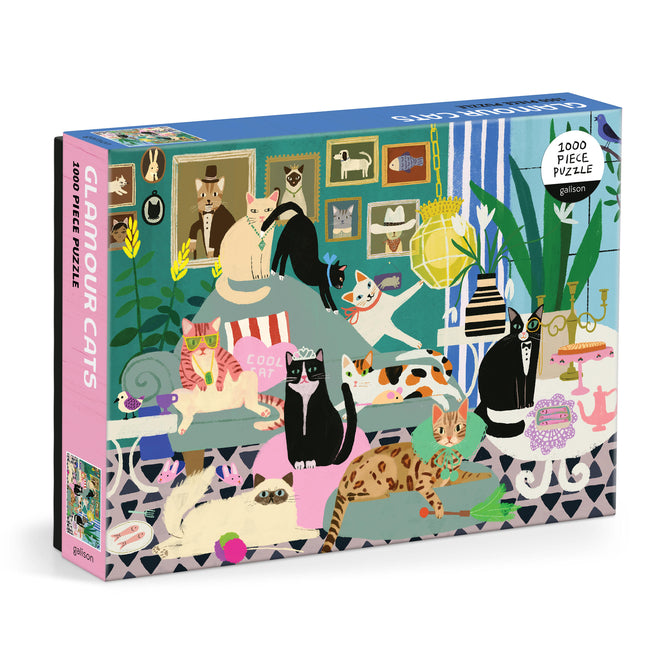Glamour Cats 1000 Piece Puzzle Galison